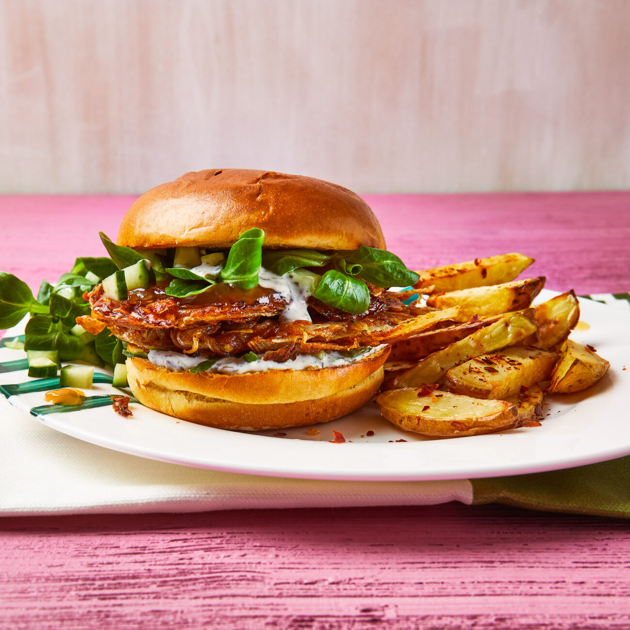 onion bhaji with mango