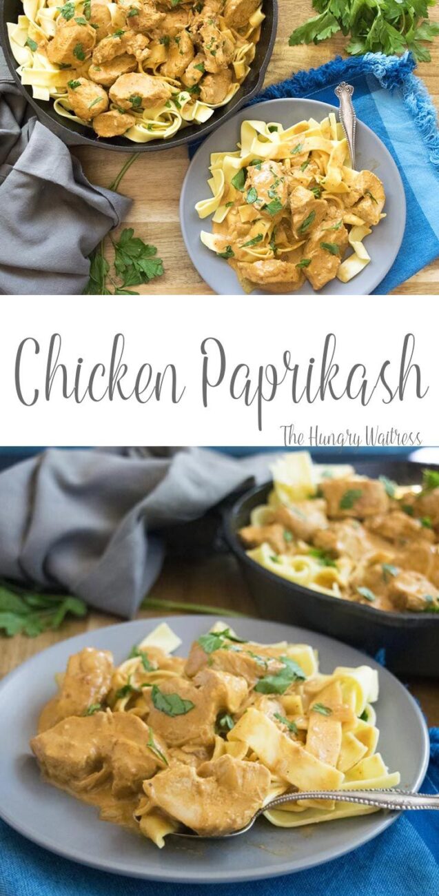 paprikash made of mushrooms