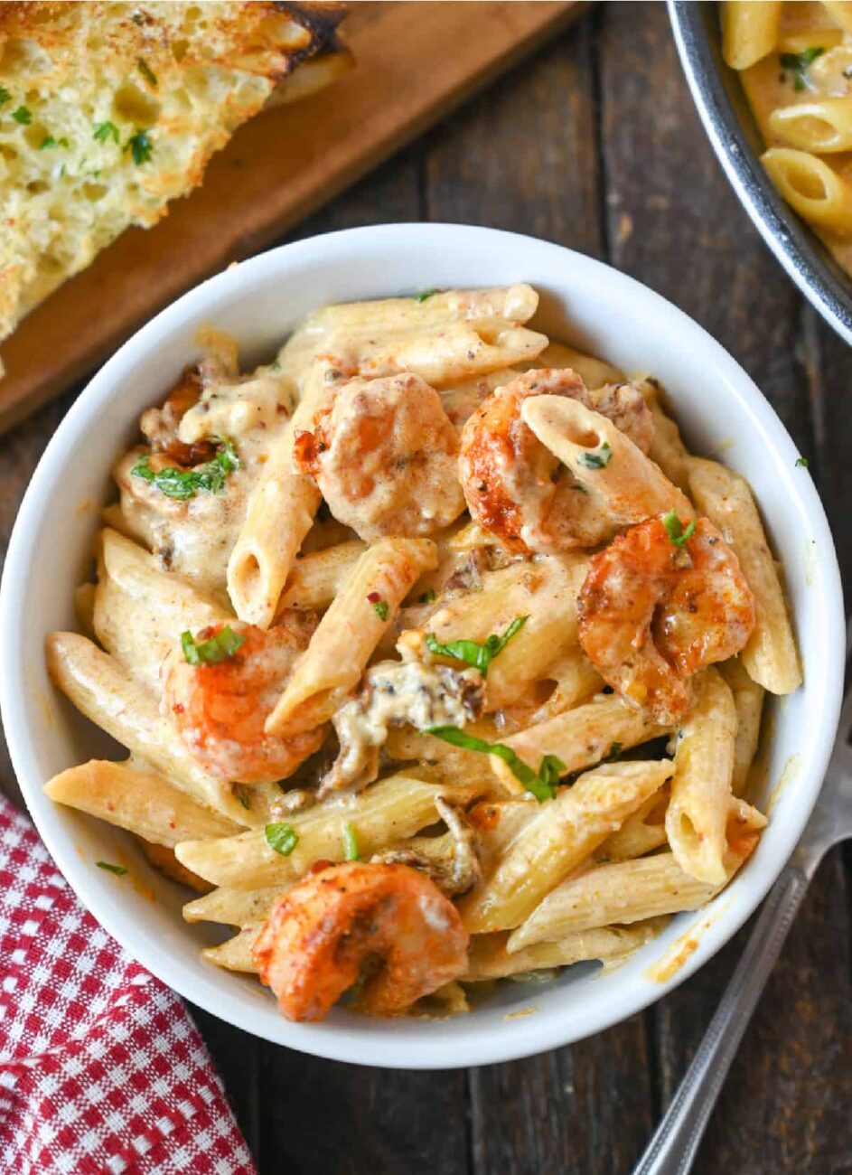 pasta with shrimps