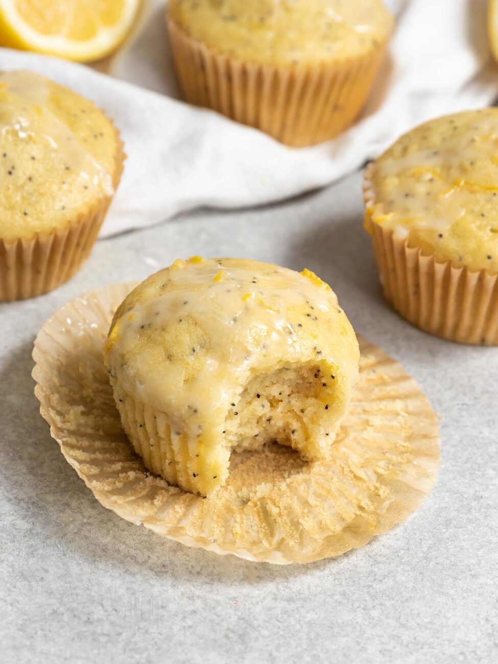 protein muffins with poppy seeds