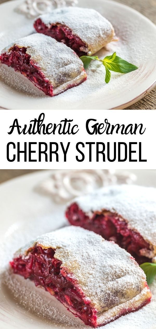 pulled cherry strudel