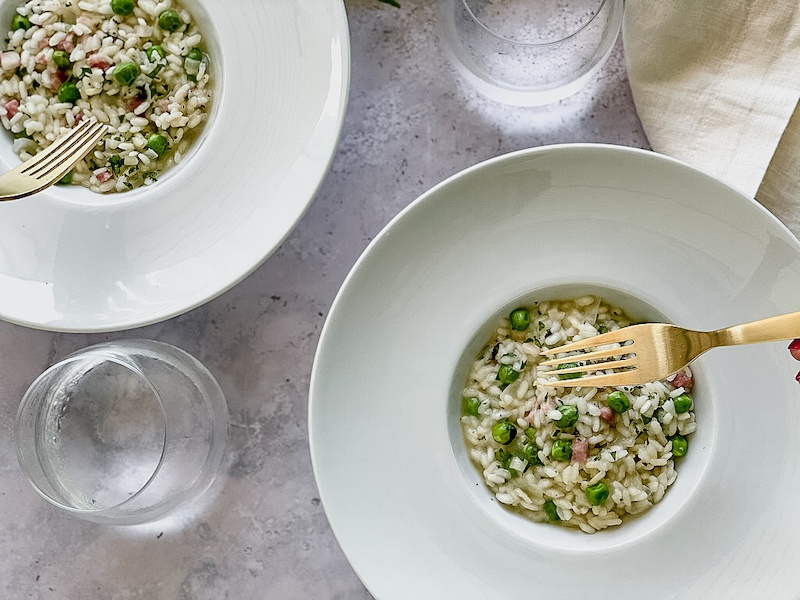 risi bisi with pancetta