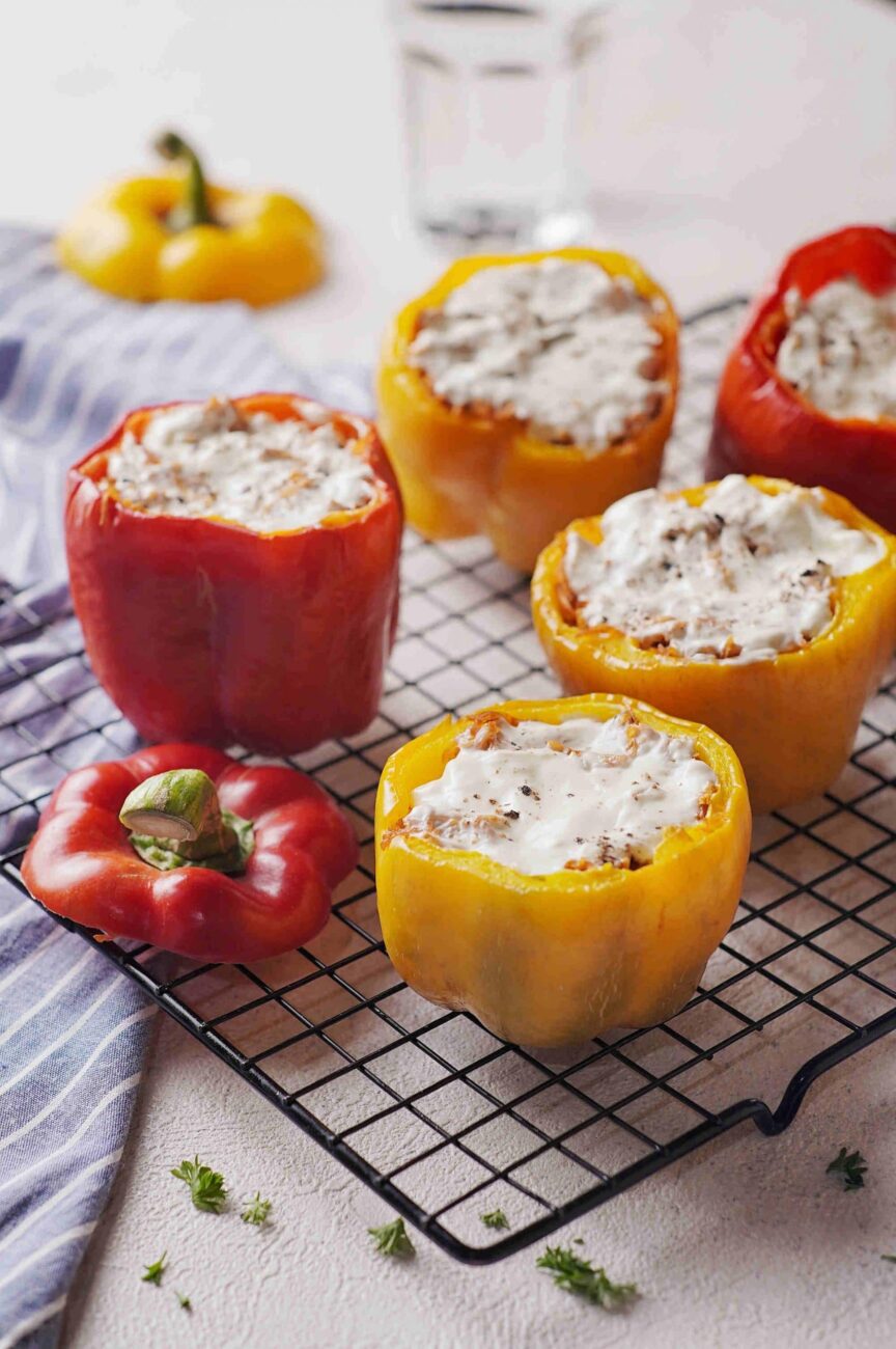 roasted stuffed peppers