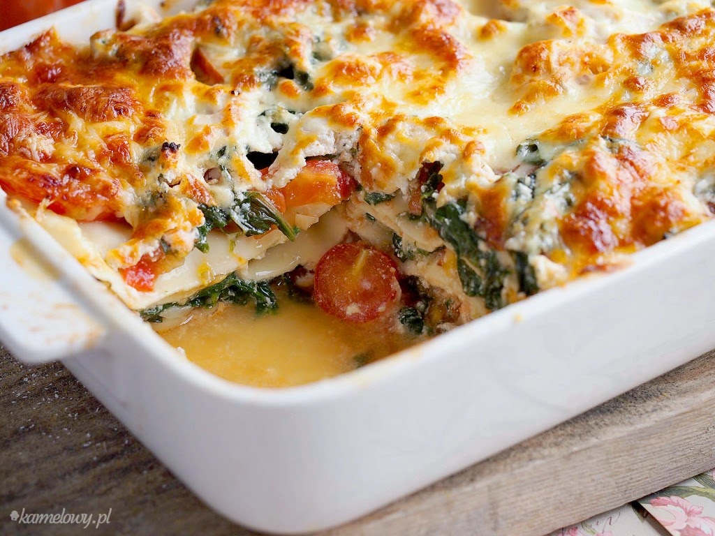 salmon lasagne with spinach gluten free