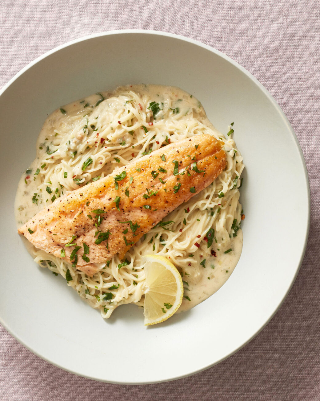 spaghetti with salmon and spinach boneless fish recipe