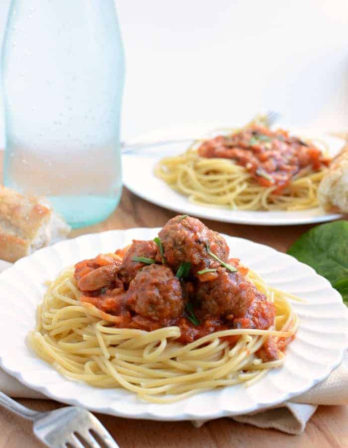 spaghetti with ww tuna meatballs