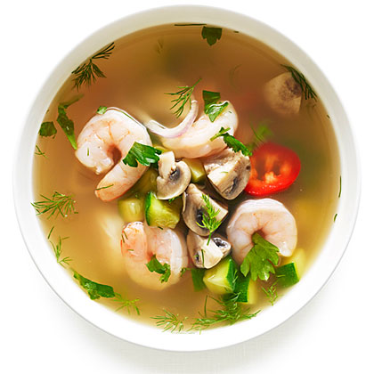 spicy sour soup with seafood