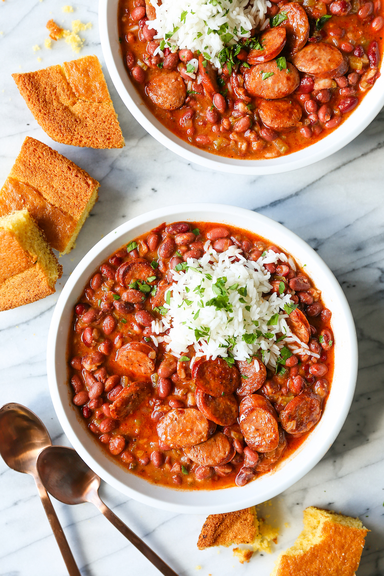 spicy spaghetti with red beans