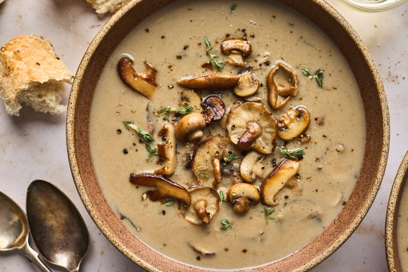 thick mushroom soup