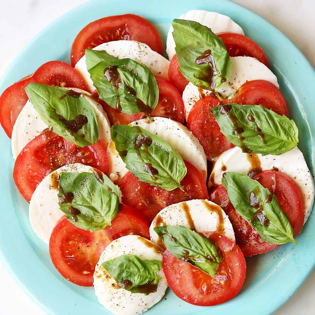 tomato salad with mozzarella