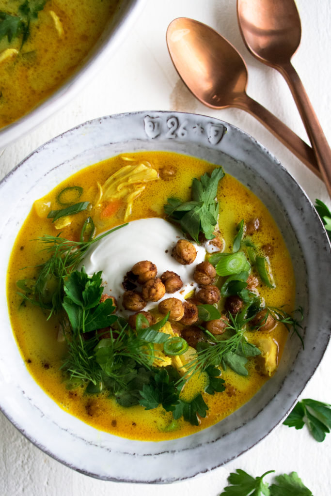 turkey broth with turmeric