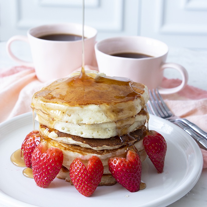 valentines pancakes