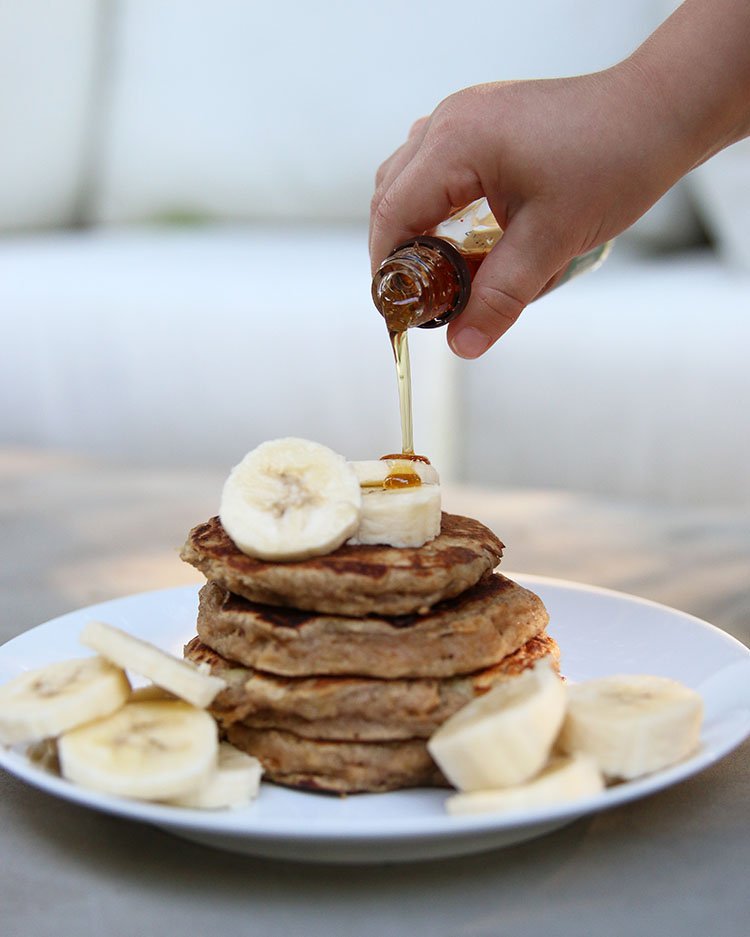 wheat banana porridge with honey nuts