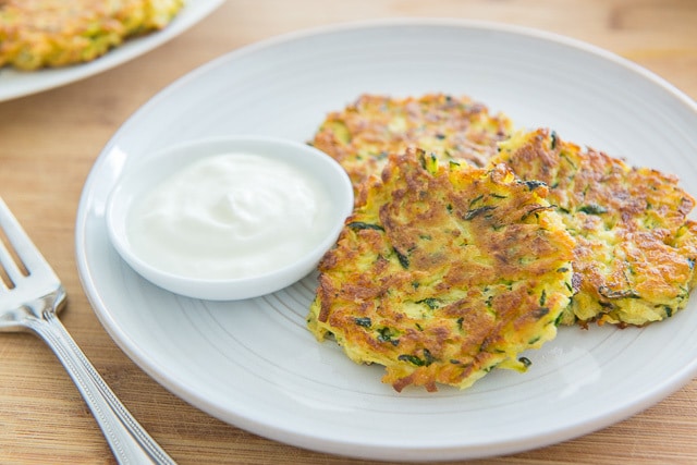 zucchini pancake stuffed with liver