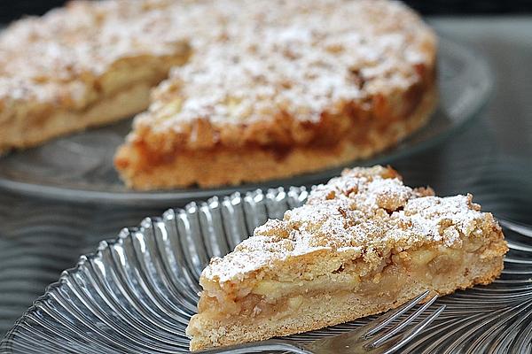 apple tart with sprinkles