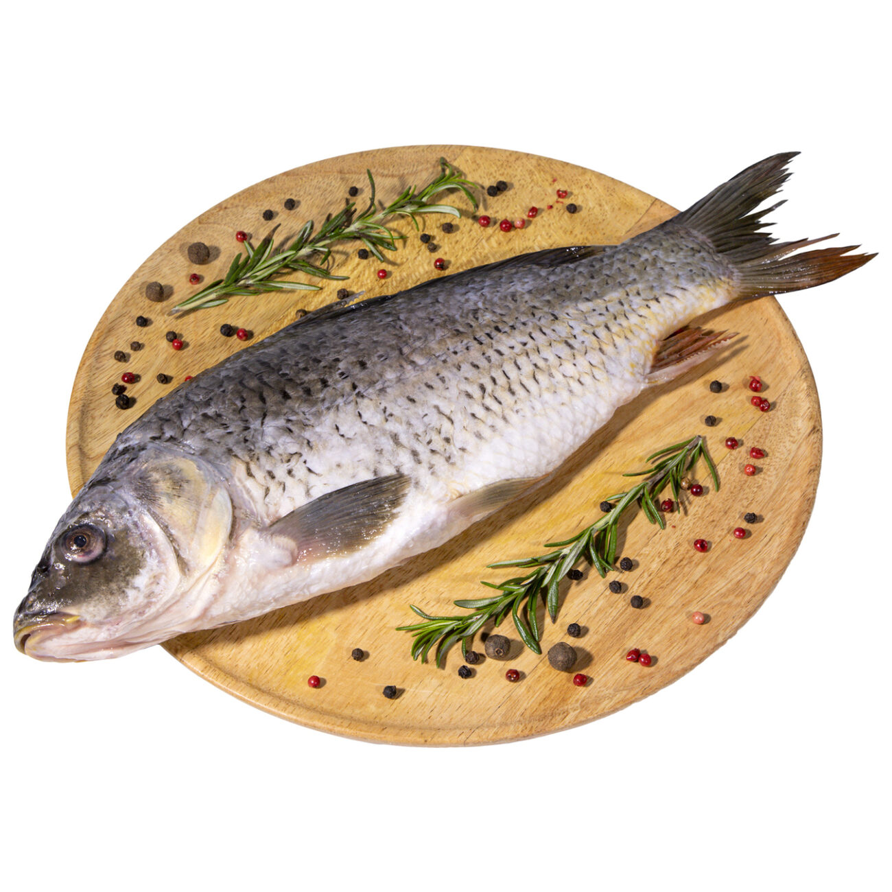 baked carp with horseradish