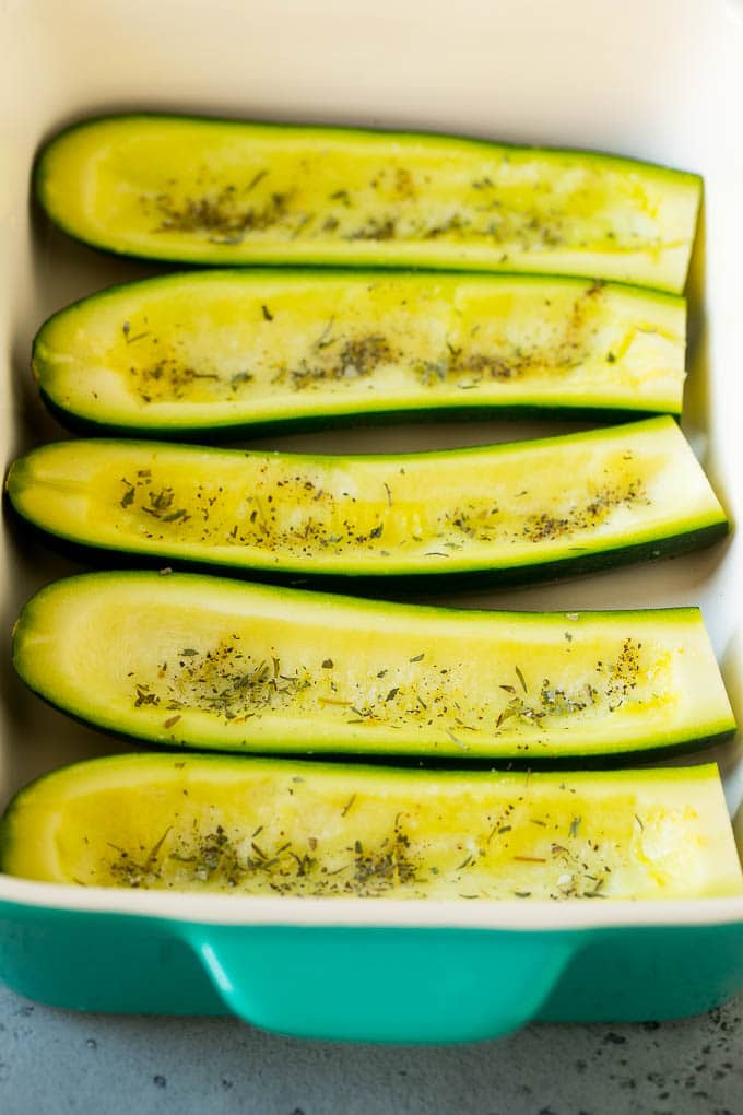 baked stuffed zucchini