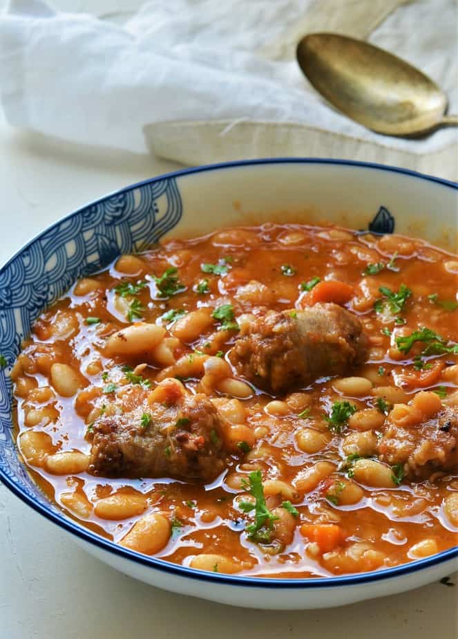 bean goulash with sausage