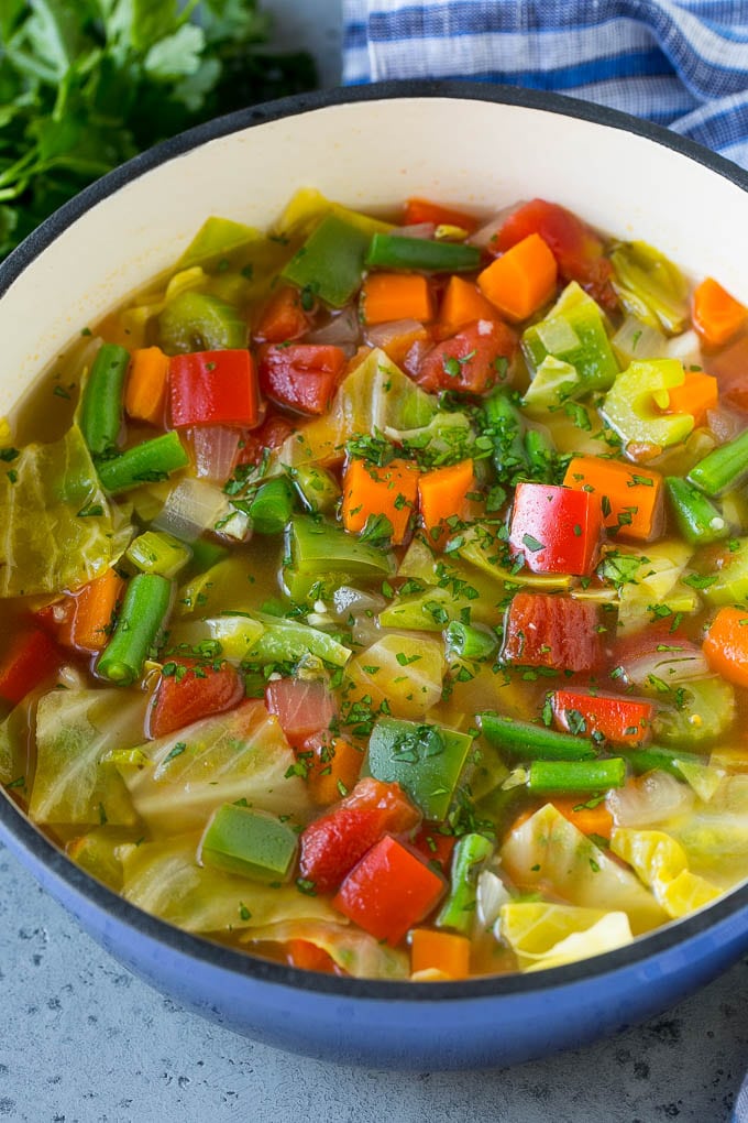 cabbage soup with mushrooms 2