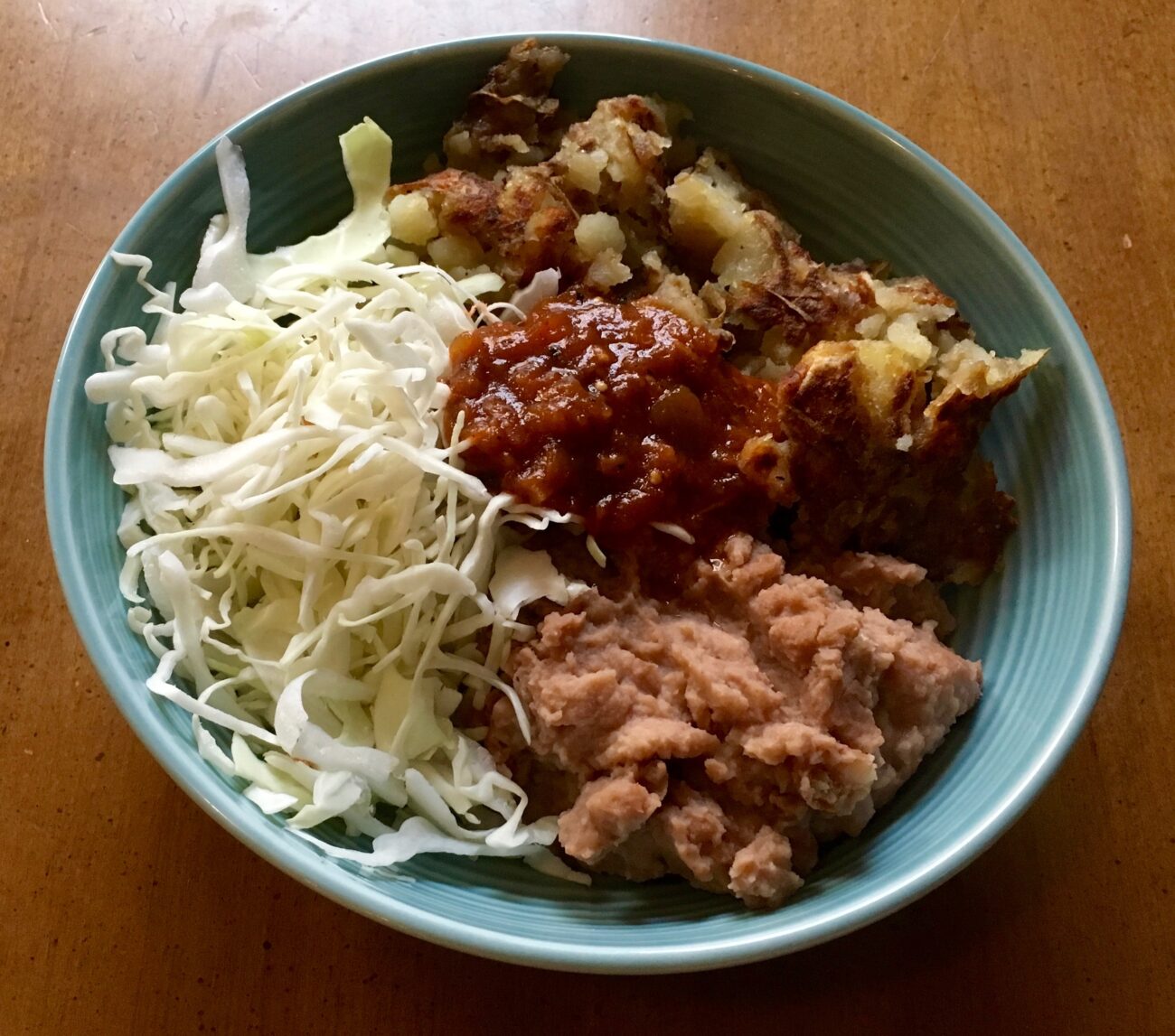 cabbage with beans and potatoes