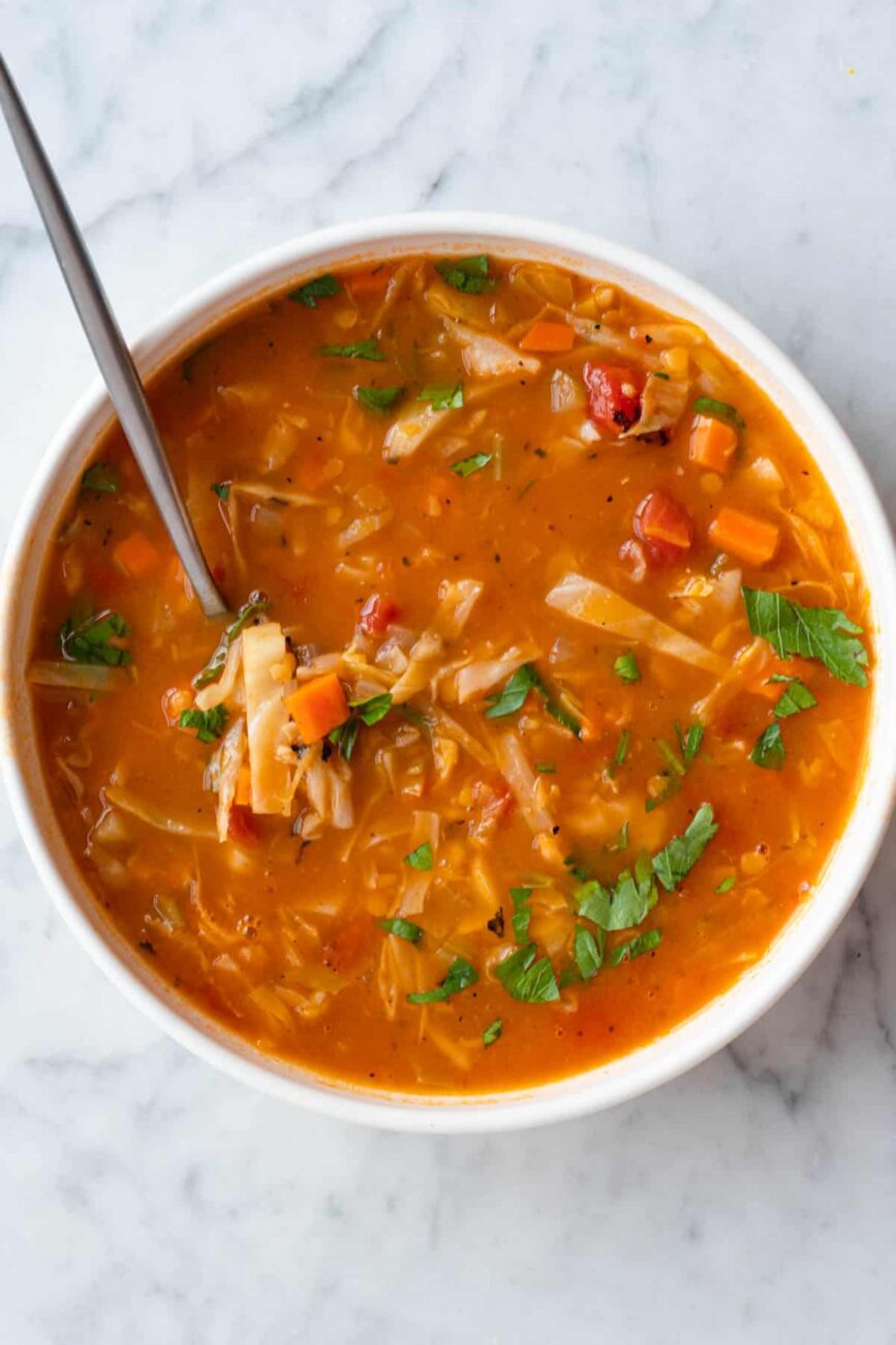 carrot soup with sauerkraut 1