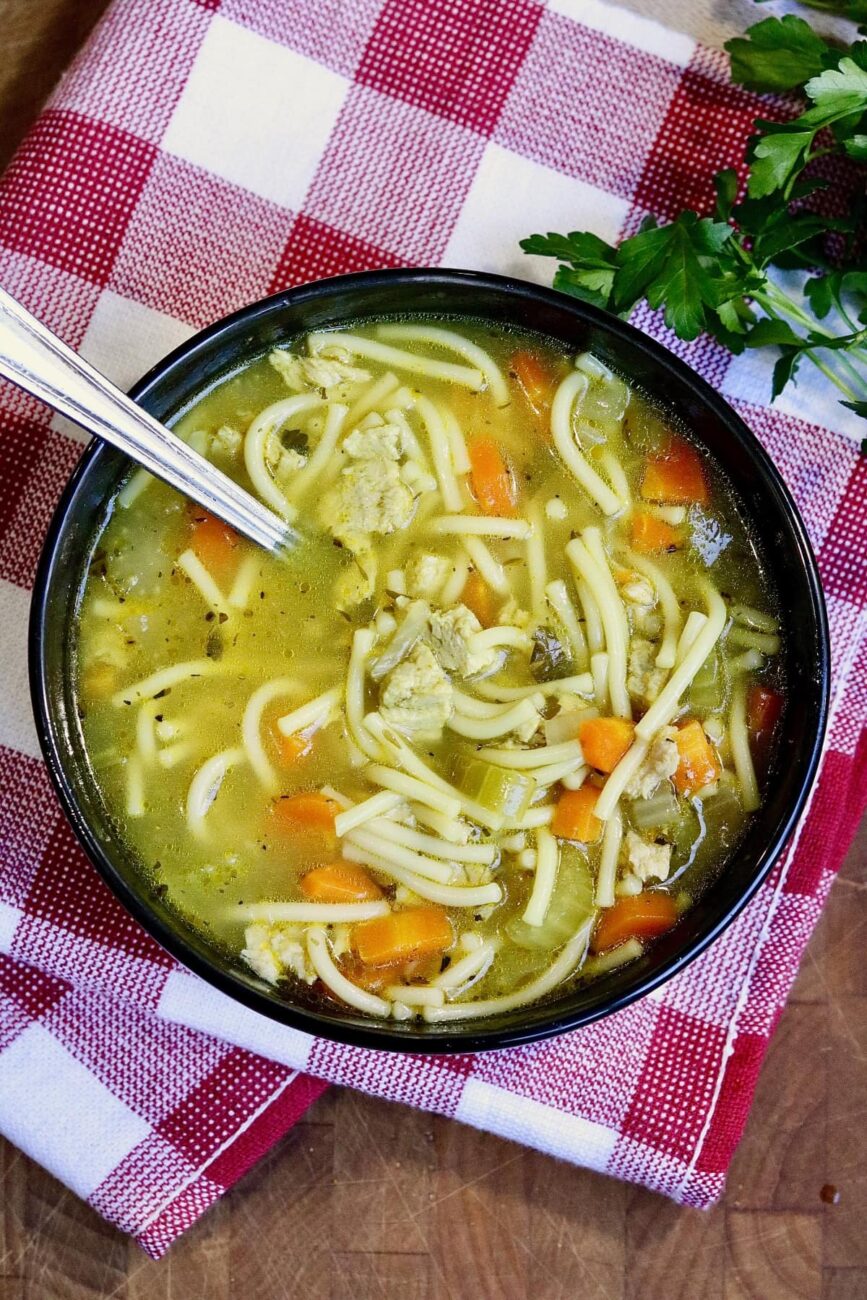 chicken soup with noodles 2