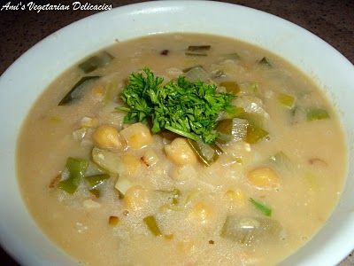 chickpea and leek soup