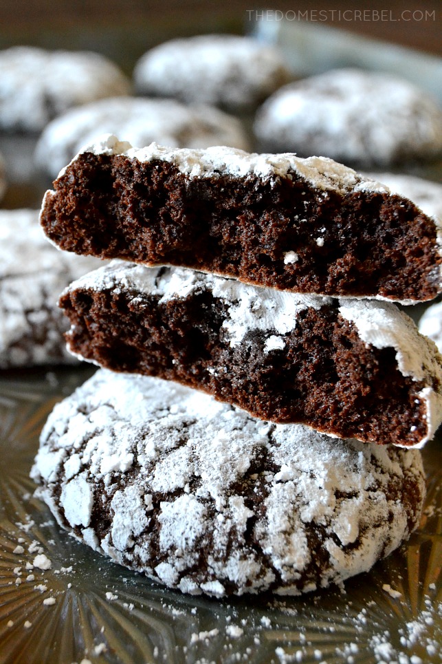 chocolate crinkles biscuits