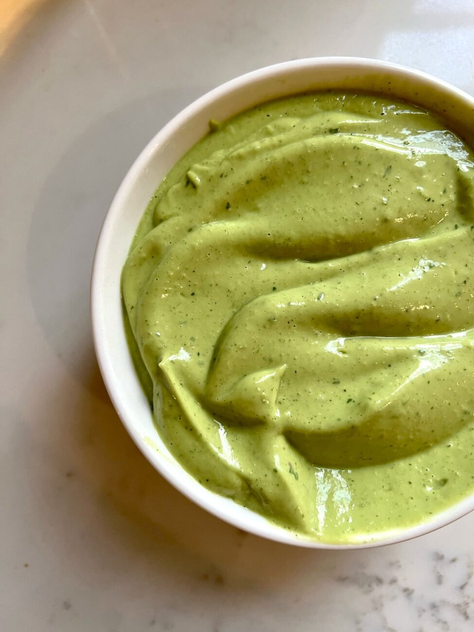 creamy avocado sauce