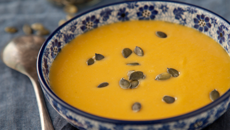 creamy hokkaido soup with chilli