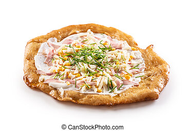 creamy langos