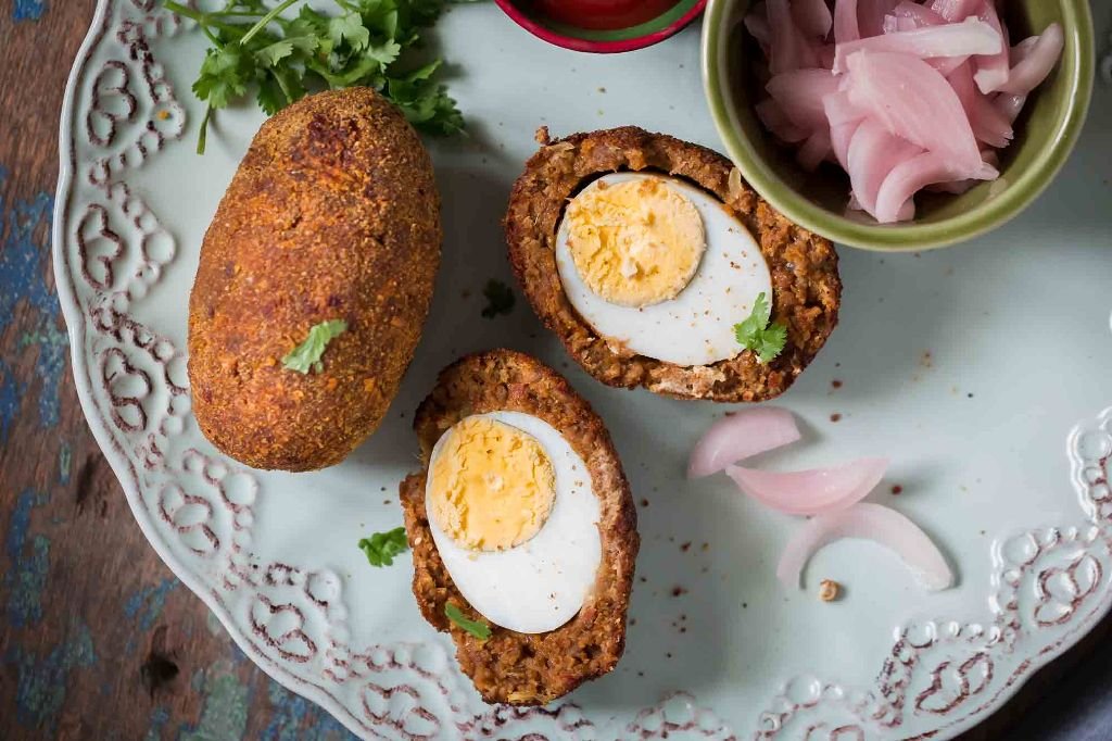 croquettes of hard boiled eggs