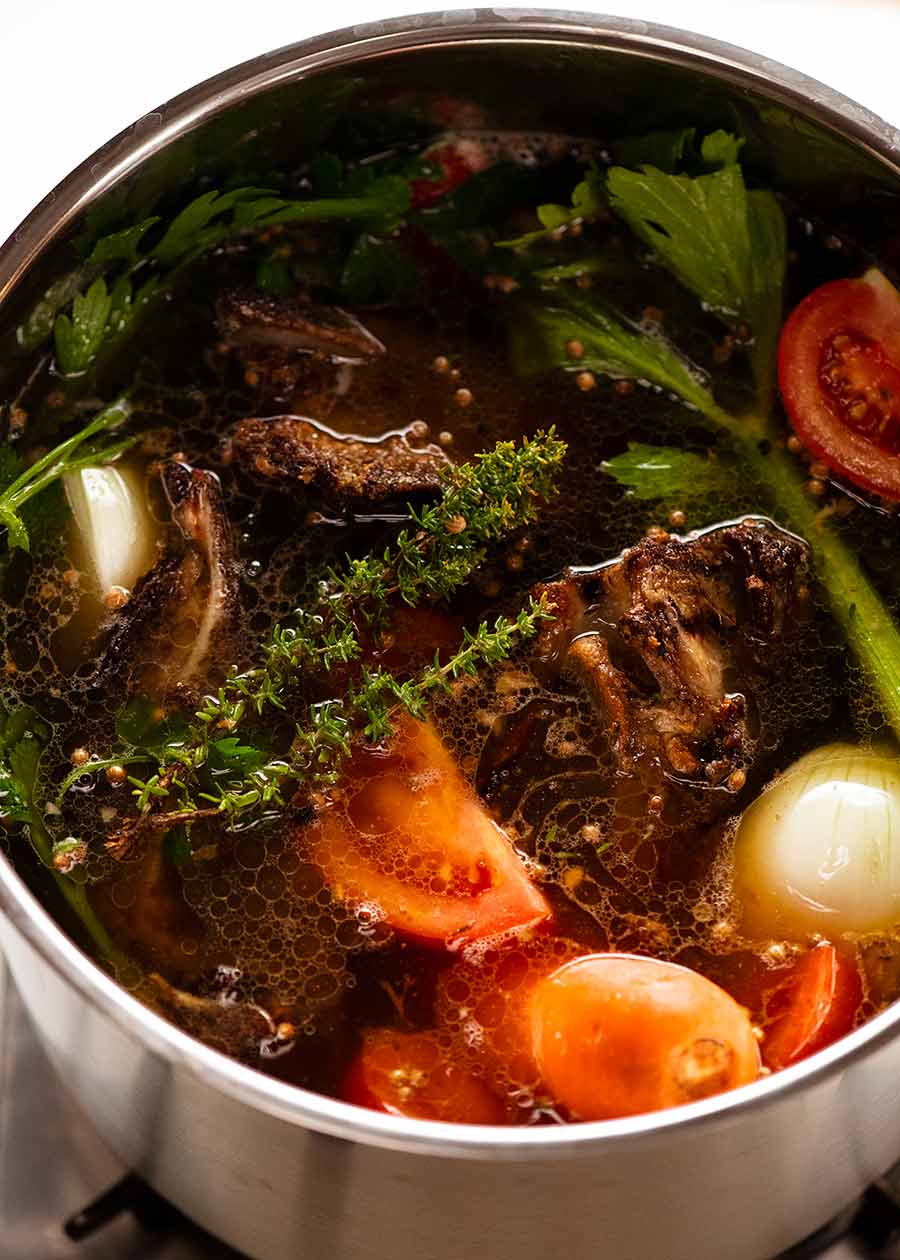 dark beef broth