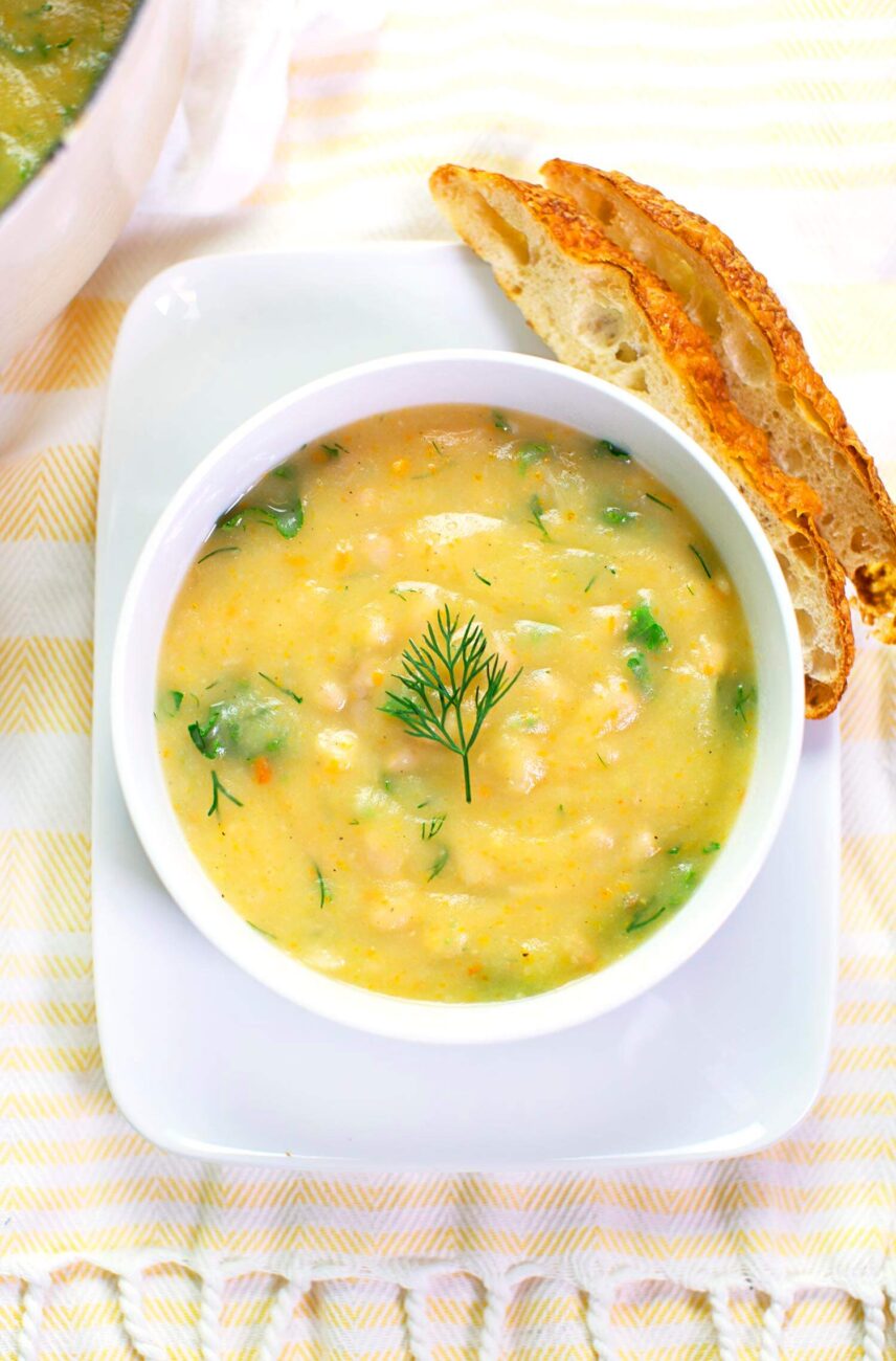 dill soup with cottage cheese