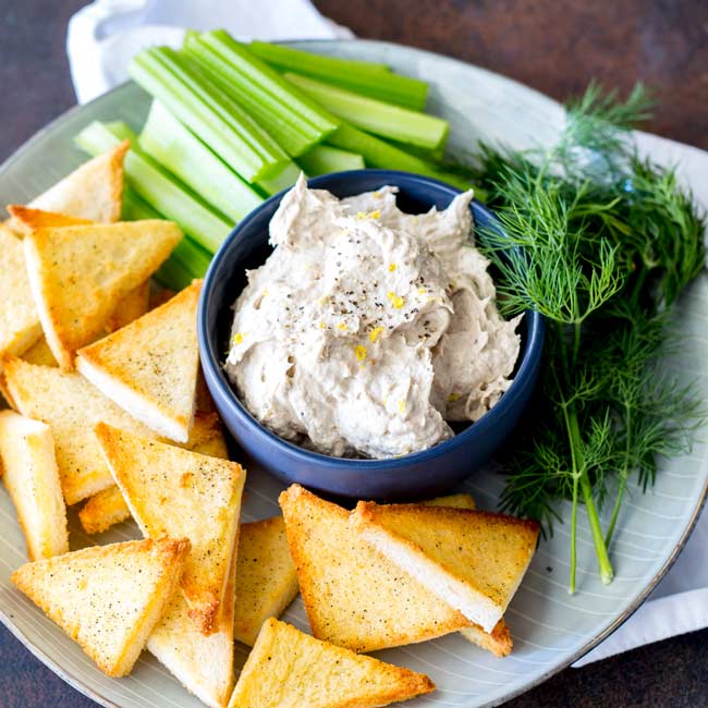 fish spread with celery