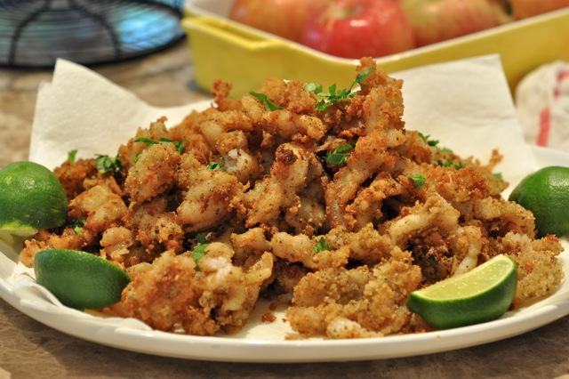 fried fish with lime sauce