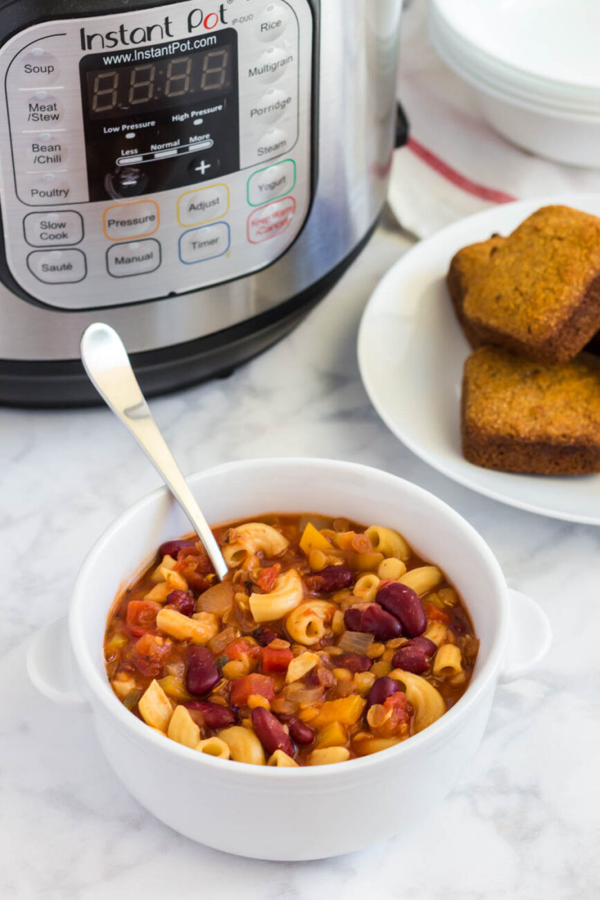 goulash soup in a pressure cooker