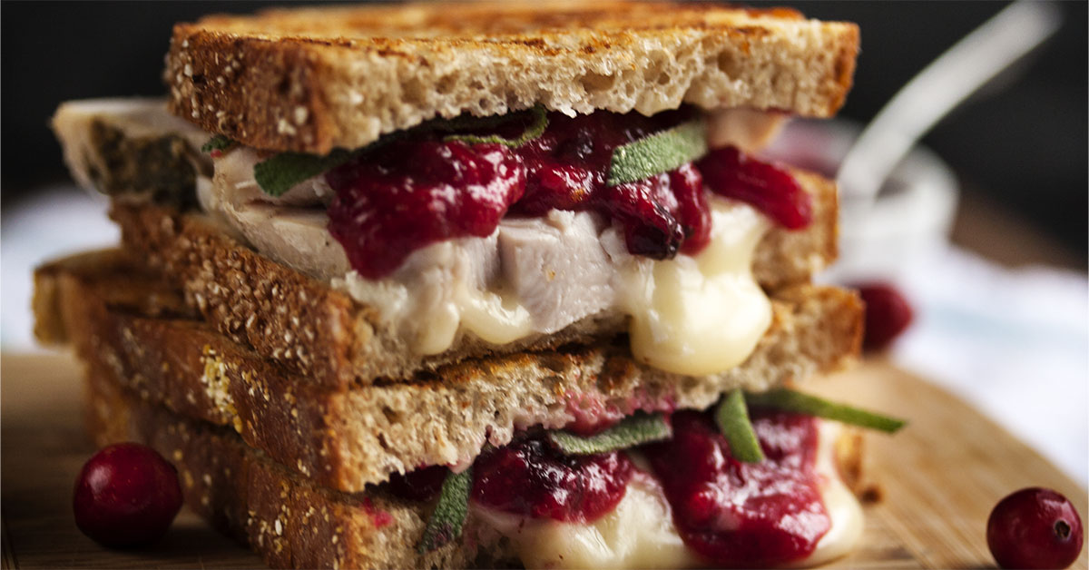 grilled cheese with cranberries