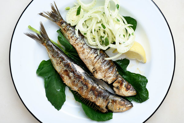 grilled sardines