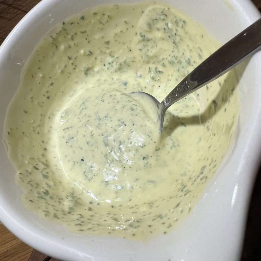 homemade christmas mayonnaise from yoghurt