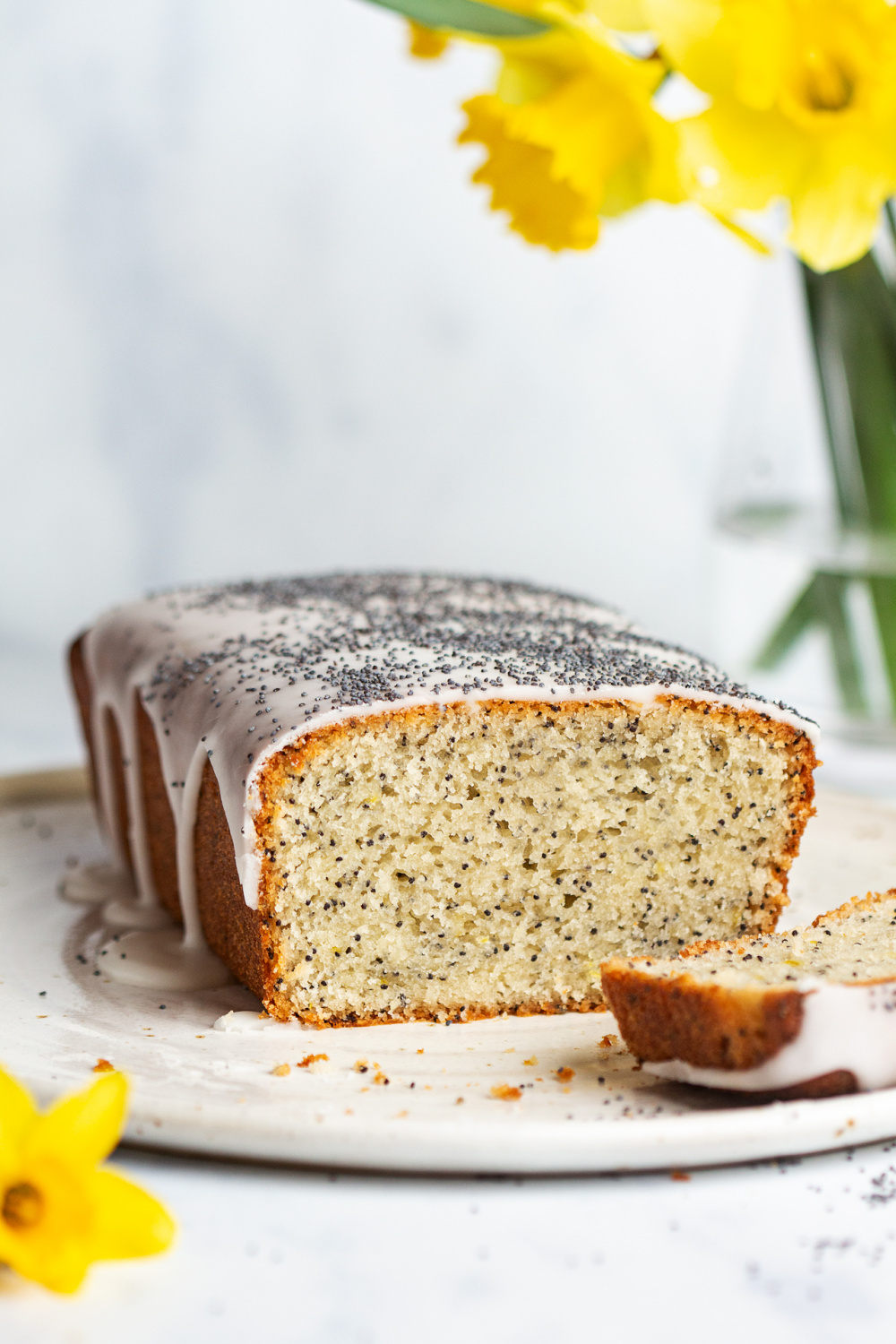 light poppy coconut cake