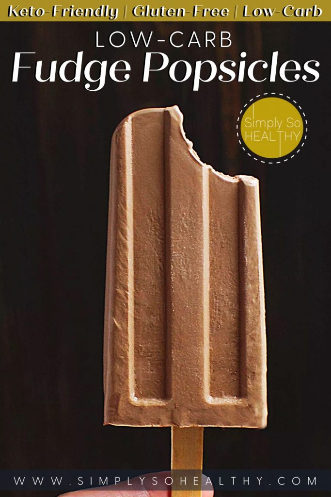 low carbohydrate peanut chocolate popsicle without added sugar