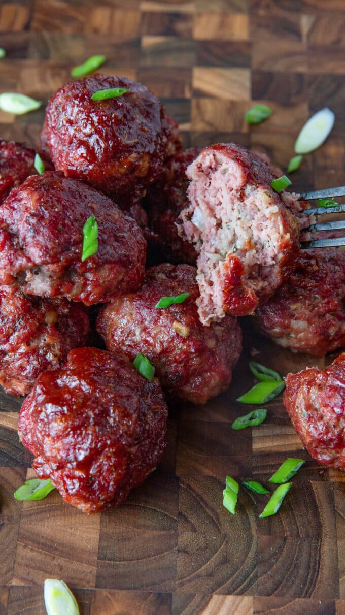 meatballs from the smoker