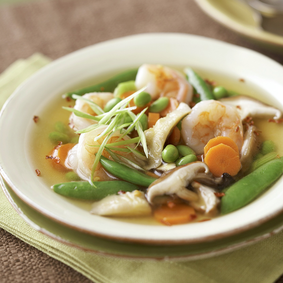 milk soup with bean pods