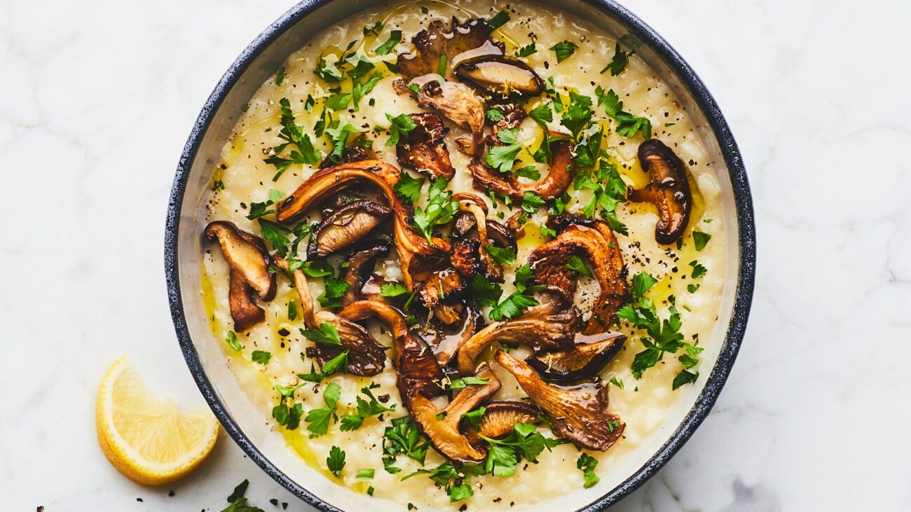 mushroom risotto