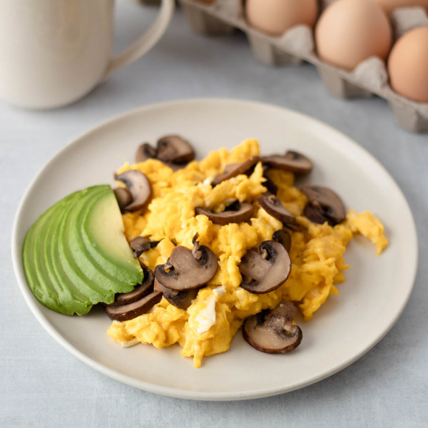 mushroom scrambled eggs