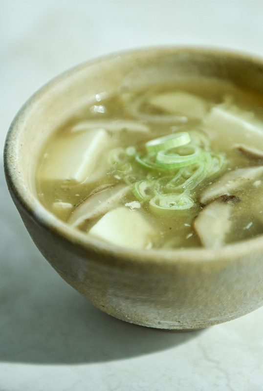 mushroom soup with tofu