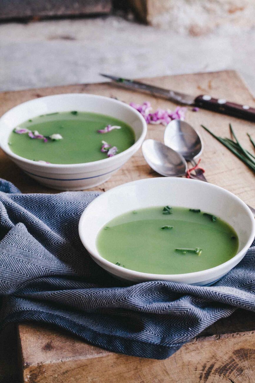 nettle soup with egg