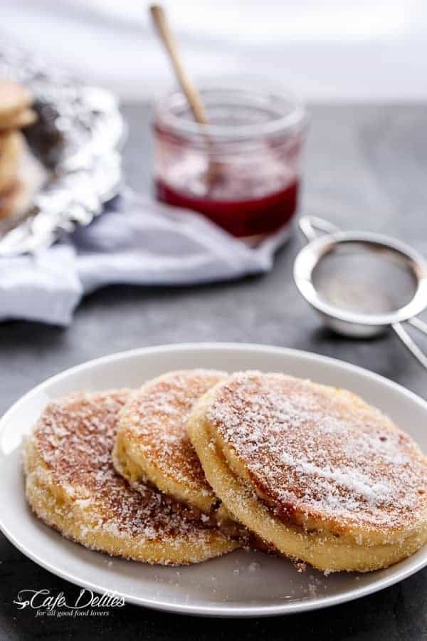 pancakes filled with jam