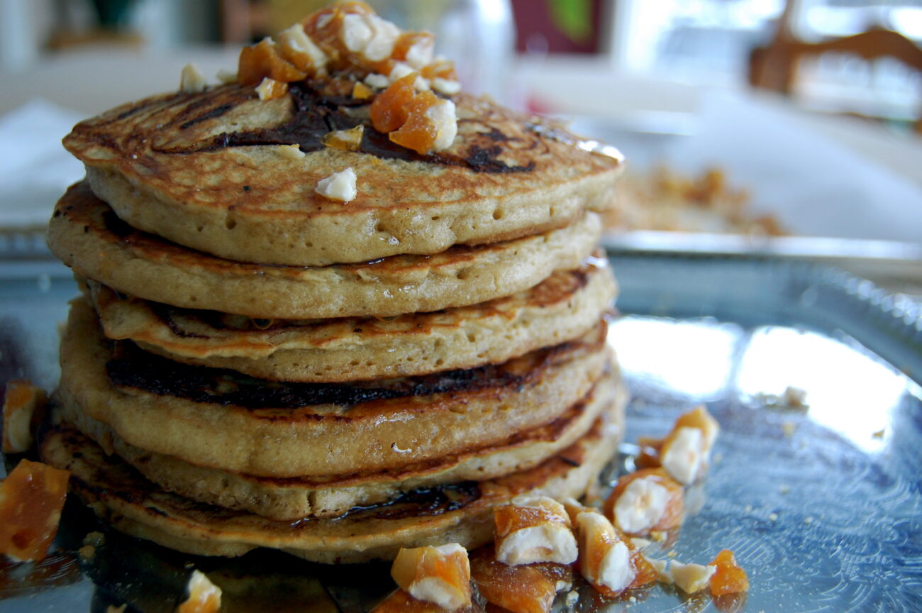 pancakes with hazelnuts